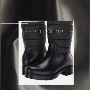 Skechers Women's Pouring-Free Wash Rainboot Black Size 10